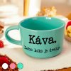 Hrnček makronka - Káva. Lebo koks je drahý.