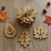Drevené podtácky listy 3 ks