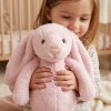 Roztomilý růžový plyšový zajačik