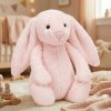 Roztomilý růžový plyšový zajačik