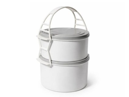 Plastový jídlonosič 2 patra, 1,7l+1,3l