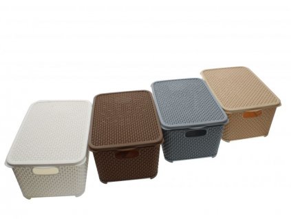 Úložný košík s víkem 5,5l