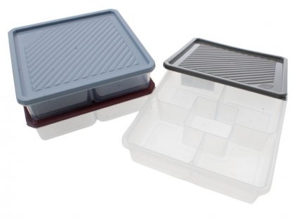 Dóza na  potraviny 2l - dělená na pět částí