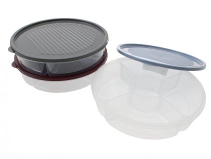 Dóza na  potraviny 2l - dělená na pět částí