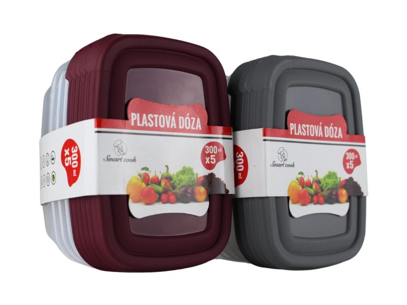 Plastová dóza 5 x 300 ml