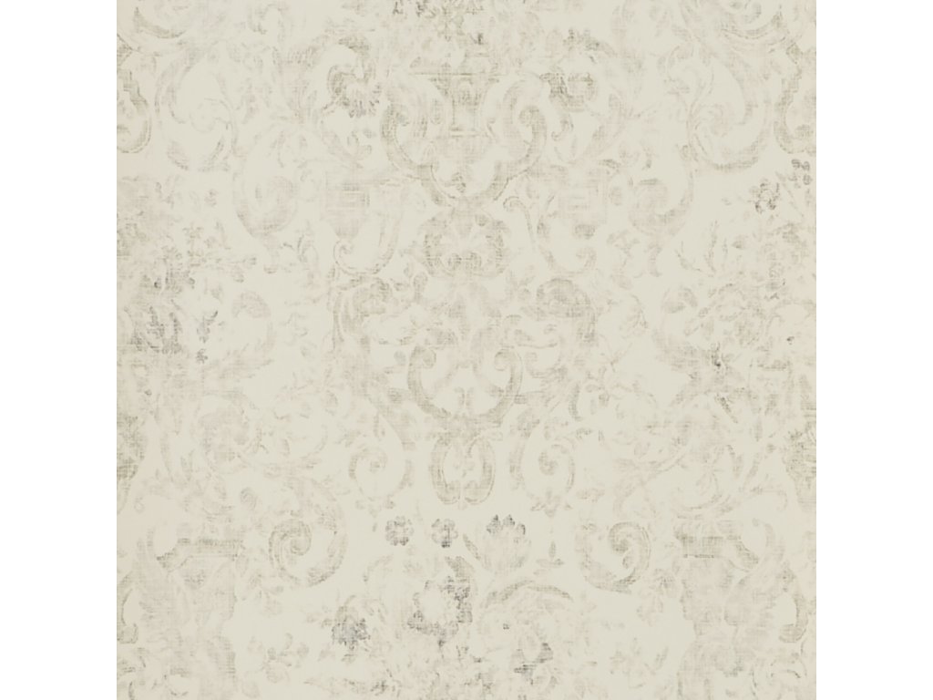 Old Hall Floral Natural, Ivory and White Wallpaper PRL704 02
