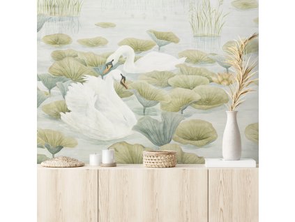 Swan Lake Wallpaper Green Close up square Sian Zeng 720x720 2fb930c5 fe0f 455f be8c 3ac37ec6b5cb