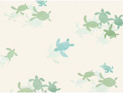 W584 01 tiny turtles wallcovering 01