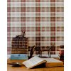 countryside plaid leather wallpaper