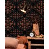 indian bloom textile black int