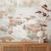 Swan Lake Wallpaper Terracotta close up Square web Sian Zeng 1024x1024