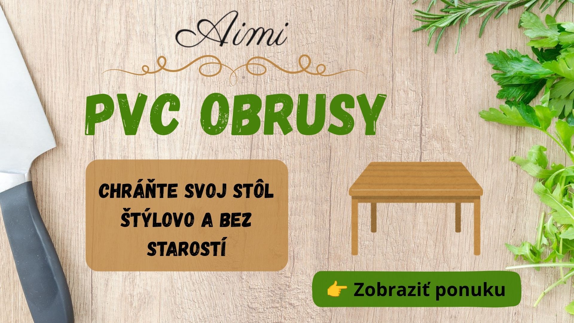 PVC OBRUSY