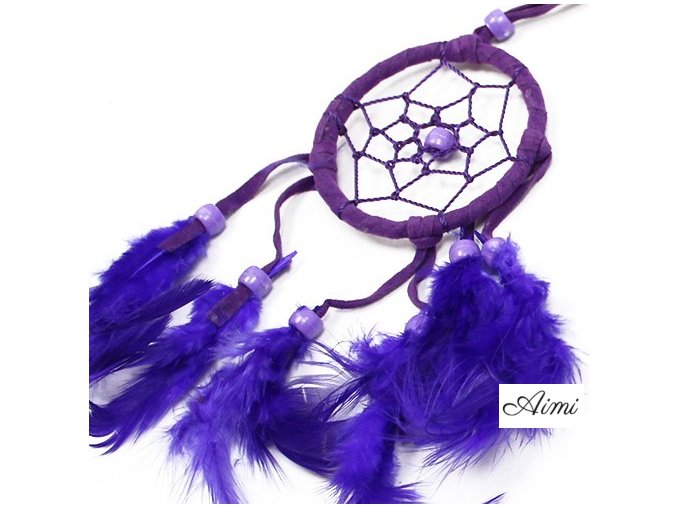 Lapač Snov Bali - Malý Kruhový - Tyrkysový/Ružový/Fialový (Varianta Malý Kruhový - Tyrkysový/Ružový/Fialový)