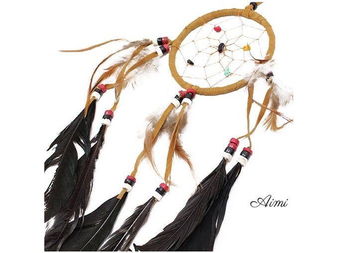 Lapač Snov Bali - Stredný Kruhový - Krémový/Kávový/Čokoládový (Varianta Stredný Kruhový - Krémový/Kávový/Čokoládový)