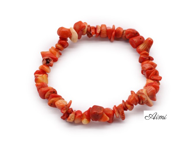 Náramok zo Vzácnych Kameňov - Oranžový Jaspis