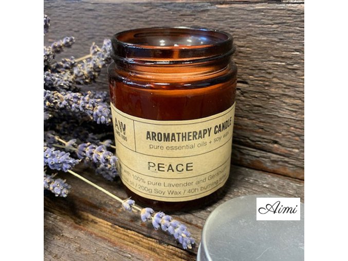 Aromaterapeutická Sójová Sviečka 200g - Mier
