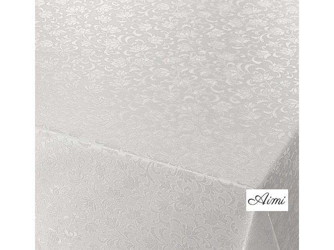 aimi pvc biely obrus kvety
