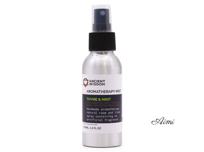 100ml Rozprašovač s Esenciálnymi Olejmi - Tymián & Mäta