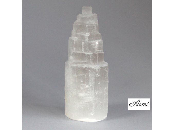Prírodná selenitová veža- 10 cm (Varianta Prírodná selenitová veža- 10 cm)
