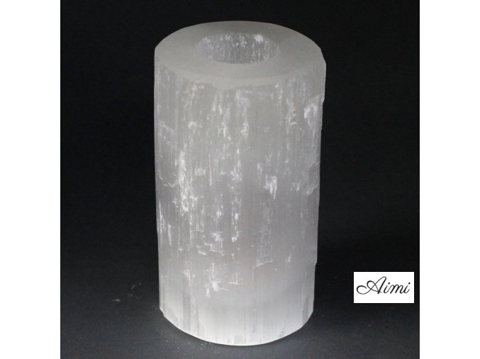 Selenitový Svietnik - Valec - 15 cm (Varianta Valec - 15 cm)