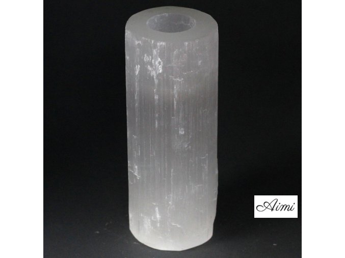 Selenitový Svietnik - Valec - 20 cm (Varianta Valec - 20 cm)