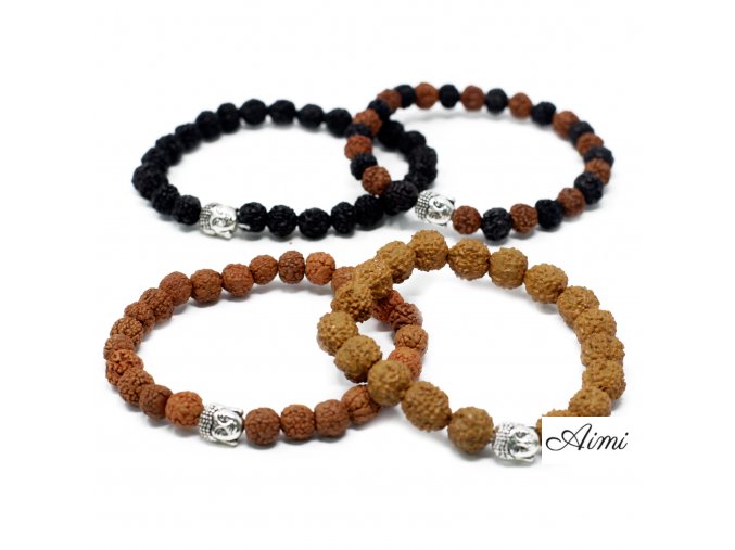 Mix - Rudraksha Buddha Náramky