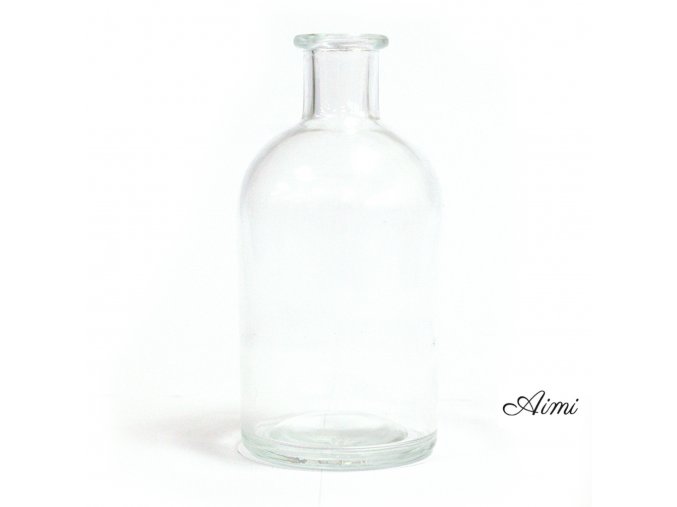 Oválna Antická Fľaša na Difúzor - Čistá - 250 ml