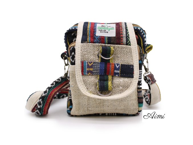 Crossbody Taška - Konope & Bavlna - Jhari Štýl (Varianta Konope & Bavlna - Jhari Štýl)