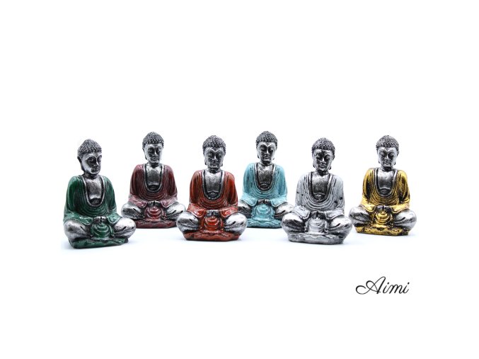 Strieborný Mini Budha (Rôzne Farby) (Varianta Strieborný Mini Budha (Rôzne Farby))