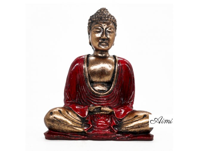 Červený & Zlatý Buddha - Stredný
