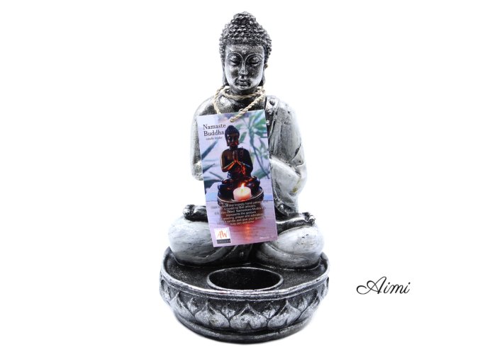 Buddha Svietnik - Biely - Stredný (Varianta Biely - Stredný)