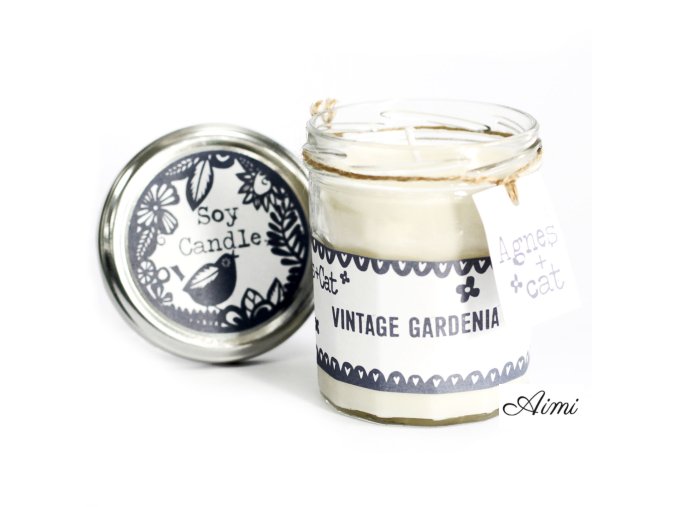 Sviečky v Zaváraninovom Pohári - Vintage Gardenia