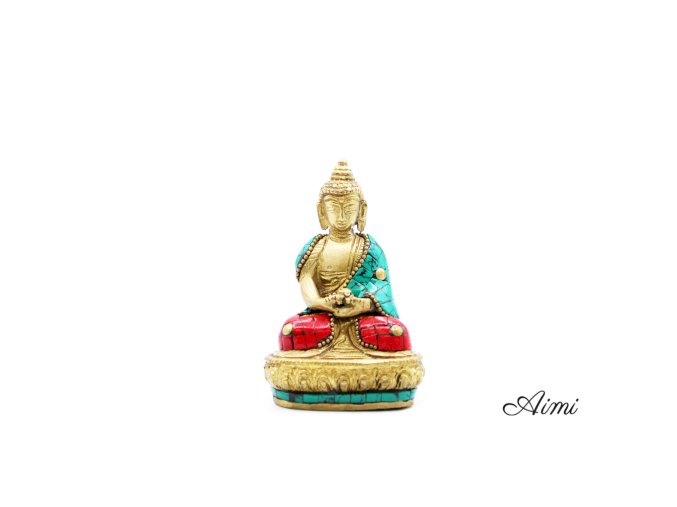 Mosadzná Figúrka Budhu - Amitabha - 9.5 cm