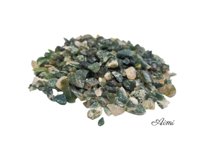 Balenie Kúskov Drahých Kameňov - Machový Achát - 1KG (Varianta Machový Achát - 1KG)