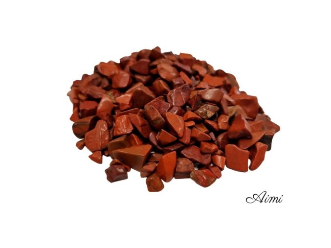 Balenie Kúskov Drahých Kameňov - Červený Jaspis - 1KG