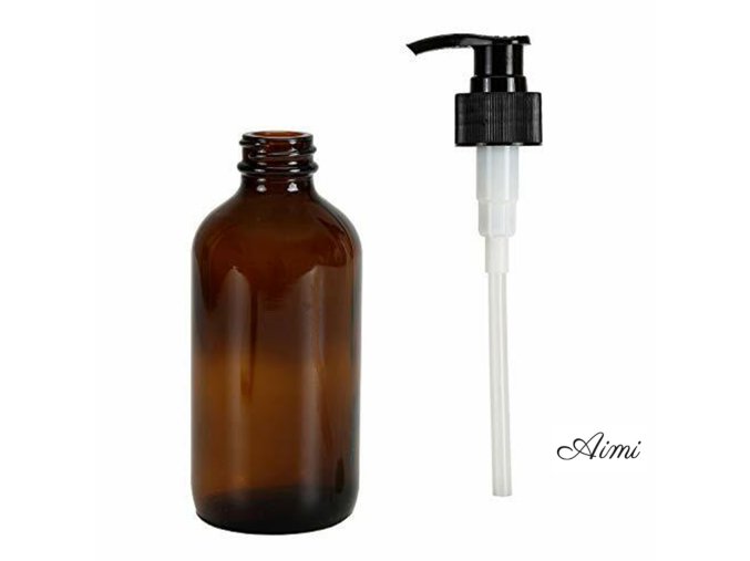 48x 250 ml Jantárová fľaša s Pumpičkou (Varianta 48x 250 ml Jantárová fľaša s Pumpičkou)