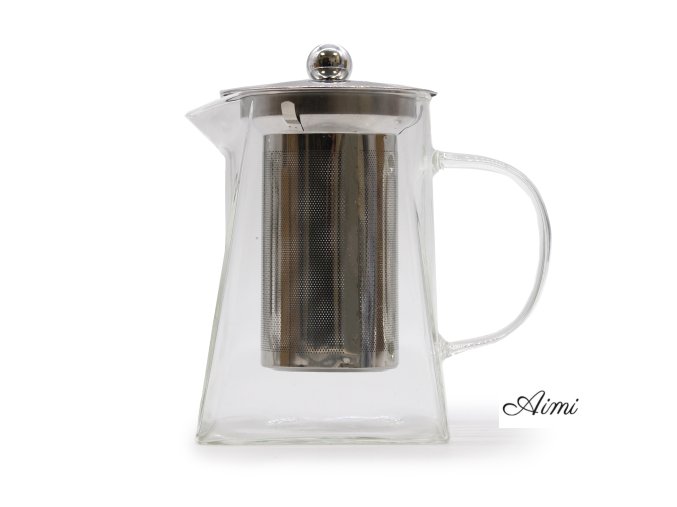 Sklenený Čajník s Nerezovým Filtrom 750 ml - Veža Darčekové Balenie