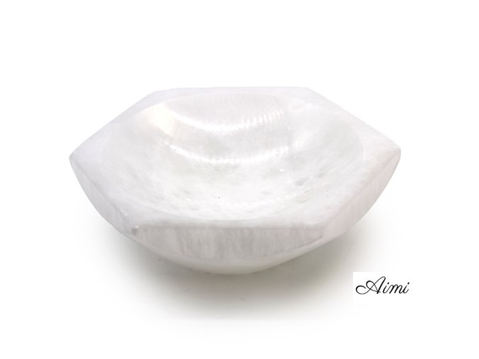 Selenitová Šesťhranná Misa - 15cm