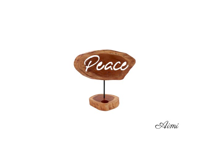 Svietnik na Čajovú Sviečku - Peace