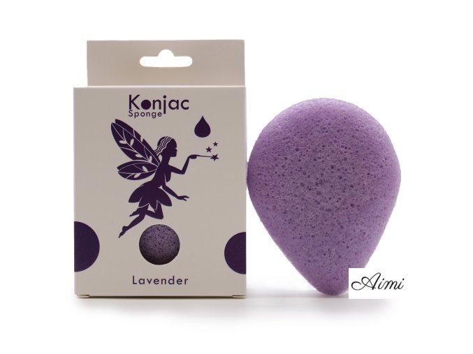 Konjac Špongia Slza - Levanduľa - Upokojujúca (Varianta Levanduľa - Upokojujúca)