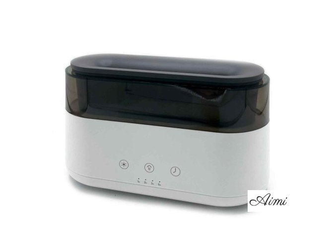 Moderný Aroma Difuzér - LED hodiny - USB-C - Efekt Plameňa (Varianta LED hodiny - USB-C)
