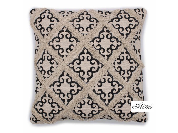 Obliečka na Vankúš - Lux Criss-Cross a Potlač - 45x45cm (Varianta Lux Criss-Cross a Potlač - 45x45cm)