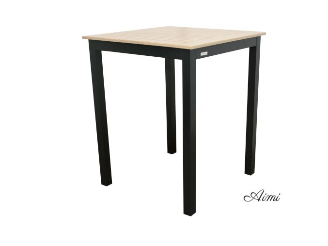 EXPERT WOOD antracit - gastro barový hliníkový stôl 90x90x110cm
