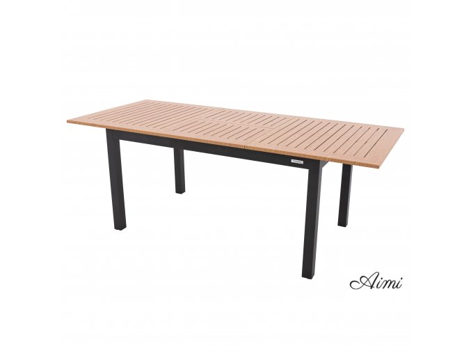 EXPERT WOOD antracit - rozkladací hliníkový stôl 220 / 280x100x75 cm