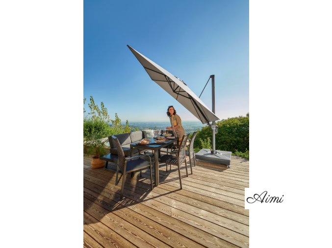 ACTIVE 320 x 210 cm - moderný slnečník s bočnou nohou (Barvy slunečníků 820)