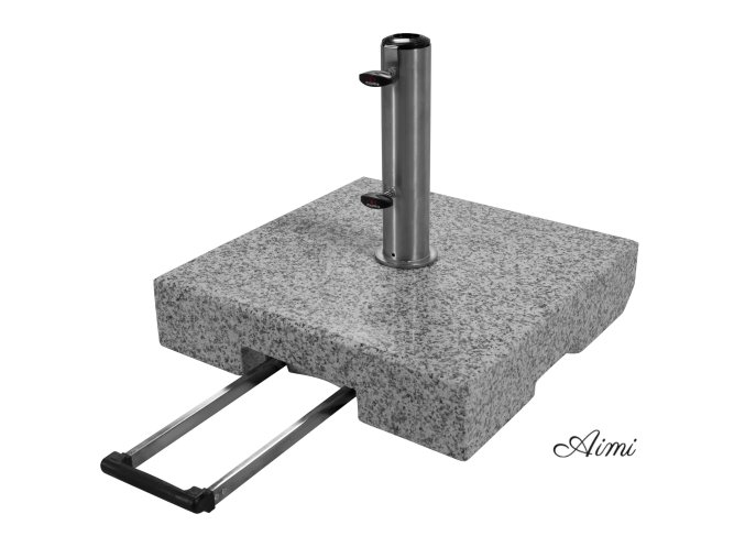TROLLEY 70 kg - žulový pojazdný stojan pre slnečníky