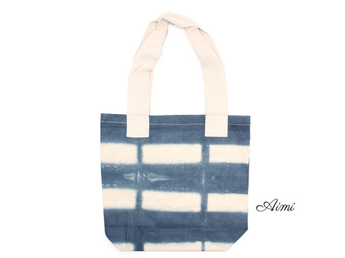 Prírodná Bavlnená Taška Tye-Dye (8oz) - 38x42x12cm - Šedé Obdĺžniky - Prírodné Ramienka (Varianta 38x42x12cm - Šedé Obdĺžniky)