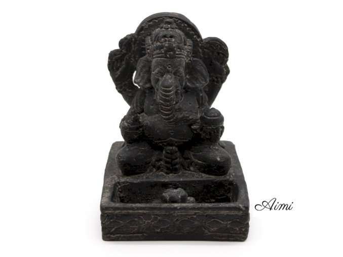 Stojan na Vonné Tyčinky Ganesh Fengshui (čierne starožitné) (Varianta Stojan na Vonné Tyčinky Ganesh Fengshui (čierne starožitné))