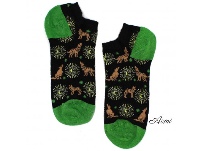 Bambusové ponožky Hop Hare Nízke (36-40) - Polnočné Vlky