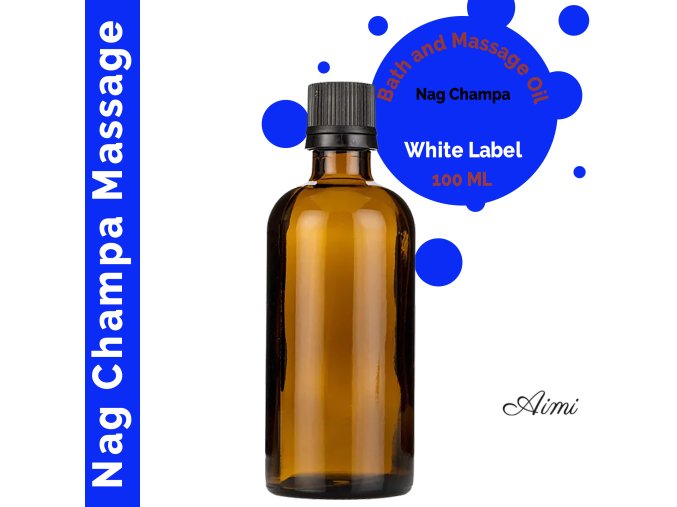 Kúpeľový a Masážny Olej Nag Champa - 100ml - Bez Etikety (Varianta 100ml - Bez Etikety)